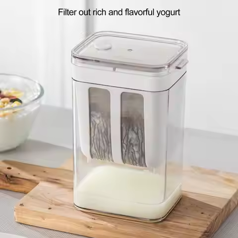 1100ml Yogurt Container Food Grade Yogurt Strainer 1100ml Yogurt Strainer Maker with Fine Mesh Capac