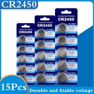 exciting✴15PCS CR2450 Button Batteries KCR2450 5029LC LM2450 Cell Coin Lithium Battery 3V CR 2450 Fo