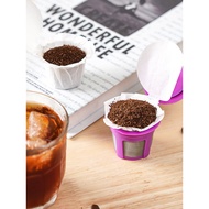Utensils pp Capsule Cup Reusable Coffee Filter Cup kcup Capsule 6pcs Pack Paper Cup with Lid