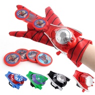 Marvel Avengers Super Heroes Spider Man Hulk Iron Man Batman Captain America Launcher Gloves Action Figure Kids Toy Gift
