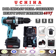PROMO!!MESIN BOR BATERAI UCHIHA BOR CORDLESS TEMBOK BESI KAYU FULLSET KOPER UCHIHA VARIAN KOMPLIT