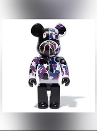 Bearbrick 1000% BAPE 香港猿人紫鯊 限定