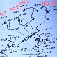 Original pajero sport strada triton 4D56 injector nozzle pipe