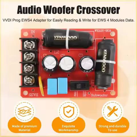 ABT-200W 40Hz-400Hz Bass Speaker Subwoofer Frequency Divider Home Theater Hifi Stereo DIY Car Audio 
