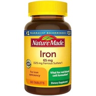 Nature Made Iron 65mg Iron Supplement Pills - Health Support, Anemia Prevention, Blood Supplement 36