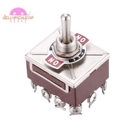 AC 380V 10A ON/OFF/ON 3 Positions 12 Pin Latching Toggle Switch 4PDT