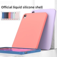 Liquid Silicone Case for Apple Ipad Pro 11 12 9'' 2021 Solid Cover for Ipad Mini 6 10 2 7/8/9th Generation 2021 Air2/4