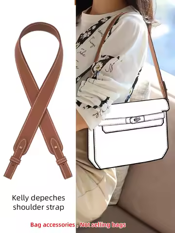 100% Togo Genuine Leather Bag Strap for Hermes kelly depeches25 handmade Shoulder Crossbody Straps R