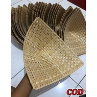 Pincuk Anyaman Bambu | Piring | Pincuk | Piring Pecel | Lidi | Rotan