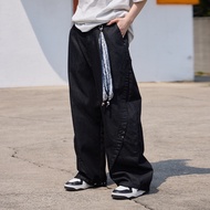 LAKING _ Amoeba Flower Towel Loose Denim Trousers