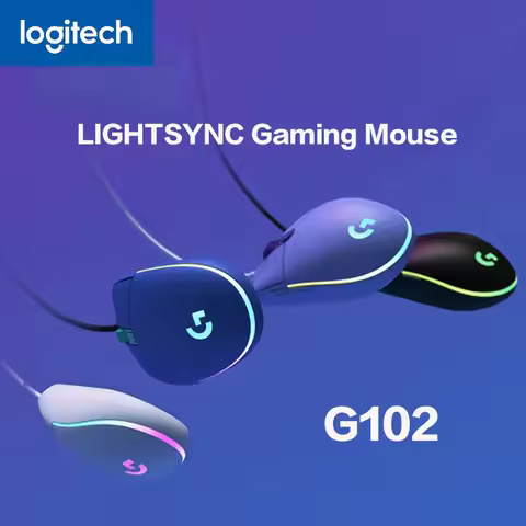 Logitech G102 2nd Gen Wired Mouse, Esports-Grade for Gaming, RGB Light & Macro Buttons