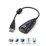 USB 2.0 Sound Card Emulator 7.1 Sound 5Hv2 GENUINE, headphone port + separate mic