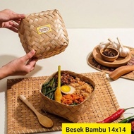 Bamboo Baskets 14x14 120pcs (60 Pairs)