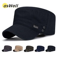 ASWELL  Hat Men Breathable Adjustable Cadet Hat