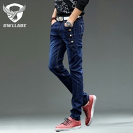 OWLLADE Denim Cargo Jeans Pants for Men 3015 in Blue Stretchable