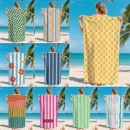 Color Stripes Microfiber Beach Towel Soft Quick-Drying Bath Towel Bath Towel 9X7A
