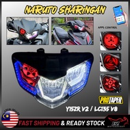 PROTAPER Y15 Y15ZR V2 / LC135 V8 FI Naruto Sharingan Led Head Lamp Light Lampu Depan Rgb Rainbow Rem