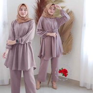 New Baju Setelan Wanita Fashion Muslim Kekinian Terbaru 2021 Set