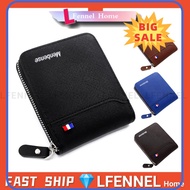 ⭐ [100% ORIGINAL] ⭐ LFENNELNew Design Men Wallet Coin Pocket Zipper Bifold Leather Dompet Lelaki Fashion Casual Card Wallet Short Wallet