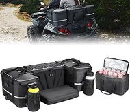 KEMIMOTO ATV Bag, 74L Large ATV Cargo Bag with Cooler Bag, Waterproof 4 Wheeler Storage Rear Rack Se