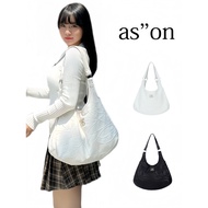 Korean Niche Ason Shoulder Bag Embroidered Shell Bag Versatile Commuter Underarm Tote Bag Fashionabl