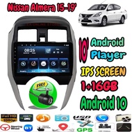 Nissan Almera '15-19 T3 Quad Core 10" IPS Screen Android Player Car Multimedia Waze Youtube Wifi Andriod