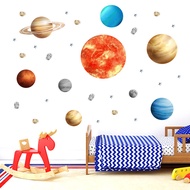 3D Sticker 9 Planet Solar System Wall Sticker Children Bedroom Sticker Bilik Kanak-Kanak Sistem Sola