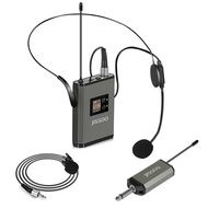 Wireless Headset Microphone/Lavalier Lapel Mic, UHF Microphone System