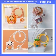 1set 30W Set of 4 PCS Cable & Charger Head Protective Cover Package for AUKEY 30w Charger 30w shell 