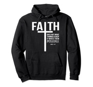 Faith Christian Inspirational Jesus God Bible Verse Gift Pullover Hoodie