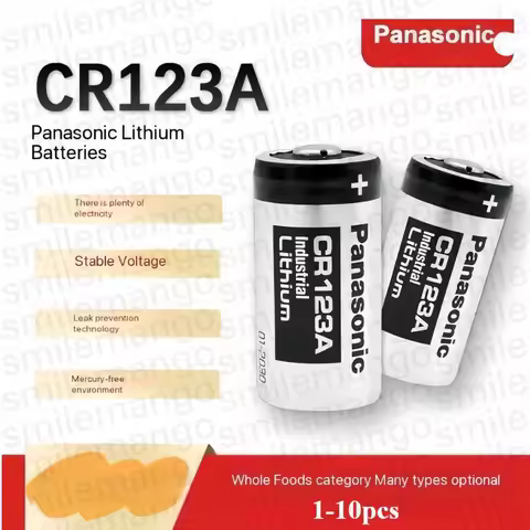 1-10PCS Original Panasonic 123 Lithium 3V Arlo Camera Battery CR123A CR17345 DL123A EL123A 123A