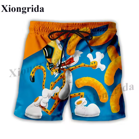 Newest Hot Cheetos Food Puffs Shorts 3D Printed High Quality Beach Shorts Summer Harajuku Loose Casu
