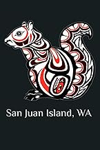 Tribal Squirrel San Juan Island WA Native American Indian Premium: Notebook Planner - 6x9 inch Daily