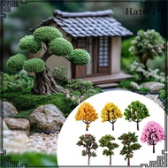 [Hatel] 7 Artificial Miniature Trees, Mini Model Trees, Micro Landscape Decor, Realistic for DIY Cra