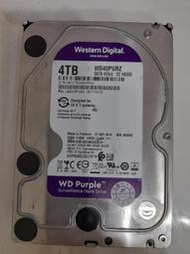 WD 紫標 4TB 桌上型 SATA3 硬碟 使用時數30000多小時/內詳