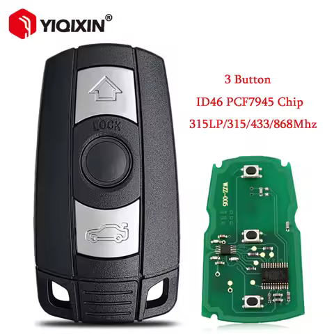 ID46 Chip 315/315LP/433/868MHz Remote Car Key For BMW CAS3 1/3/5/6/7 Series E61 E90 X5 X6 E82 E91 E9
