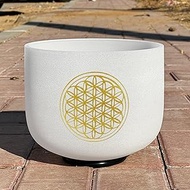 Sound Healing Bowl Crystal 528hz Life Of Flower Crystal Singing Bowl 8 Inch