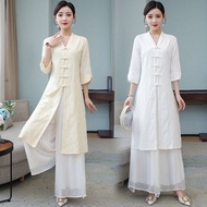 ✨Ready Stock✨ Cheongsam Baju Long Cheongsam Dress Plus Size Long Sleeve Chinese New Year Dress Hanfu Qipao Dress 改良版大碼旗袍