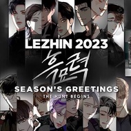 Lezhin Season Greeting 2023 흑묘력 Postcard + Photocard