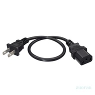 Zuo Short Nema1 15P to IEC320 C13 Power Cord 40Cm Strong PVC Coating for Electronic
