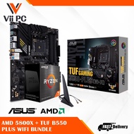 ASUS TUF GAMING B550-PLUS (WI-FI) Motherboard and AMD Ryzen 5800x Processor Bundle