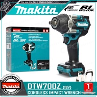 MAKITA บล๊อค บล๊อก ถอดล้อ ไร้สาย 18V แกน 1/2 นิ้ว (แรงบิด 700Nm มอเตอร์ไร้แปรงถ่าน) รุ่น DTW700Z ++ส