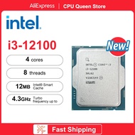 Intel Core I3 12100 CPU I3-12100 Processor L3=12M 60W Socket LGA 1700 3.3 Ghz 4-Core 8 Threads Processador