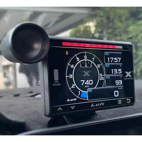 New Fourth Generation LUFI X7 HUD Car OBD Instrument Water Temp Exhaust Temp Turbine Speed LCD Meter