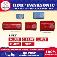 (BM CAPACITOR - 1 SET) KDK PANASONIC REMOTE CEILING FAN CAPACITOR CONDENCER KAPASITOR 0.1UF 0.82UF 1.8UF 2.4UF 5UF