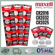 Maxell CR2032 CR2025 CR2016 JAPAN 100% ORIGINAL Lithium Battery 3V CMOS Computer Bateri