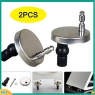 (DAISYG) 2x Toilet Seat Hinges Top Close Soft Release Quick Fitting Heavy Duty Hinge Pair