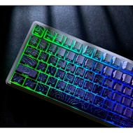 【Local Delivery】Lavender Contour Side Print Keycap Cherry Profile PBT Material Gradient Customed for