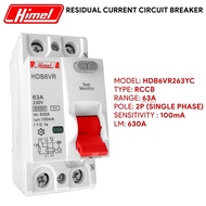 HIMEL ELCB 2P 63A HDB6VR263 [100mA] [Ready Stock]