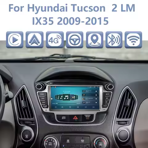 CHSTEK Qualcomm Car Radio CarPlay for Hyundai Tucson 2 LM IX35 2009-2015 Android 13 Player interior 